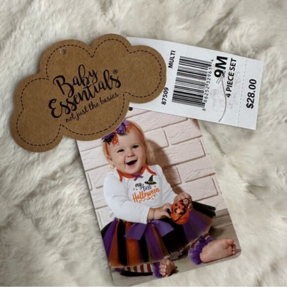 Baby Essentials | "My First Halloween" 4 Piece Set | Size 9 Months - Picture 12 of 14